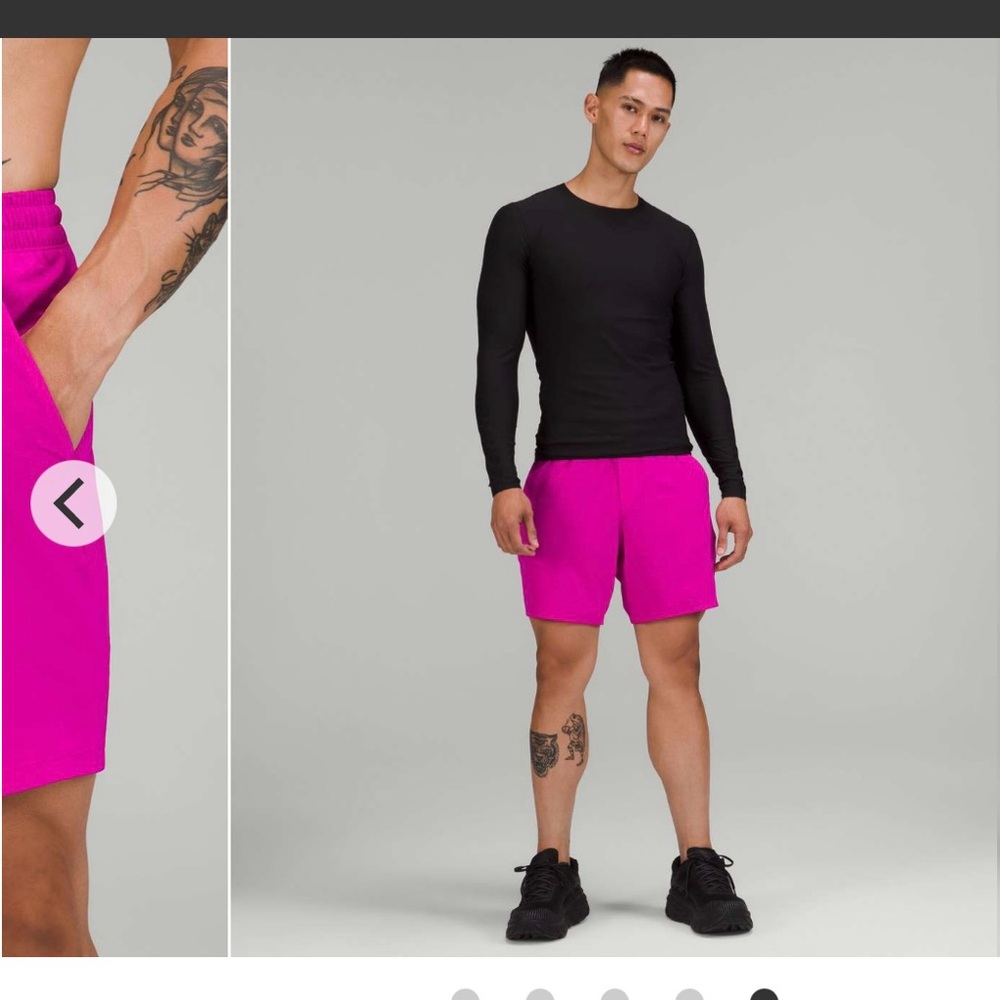 Men"s lululemon Pace Breaker Linerless 7" Purple Highlight-Size (M)